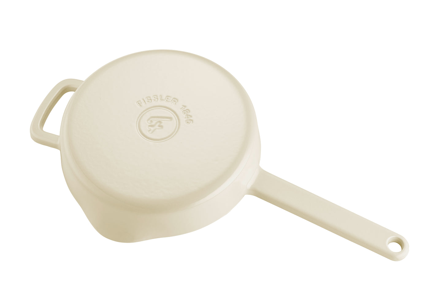 Fissler Moments Collection Gusseisen Pfanne 24 cm Elfenbeinweiß