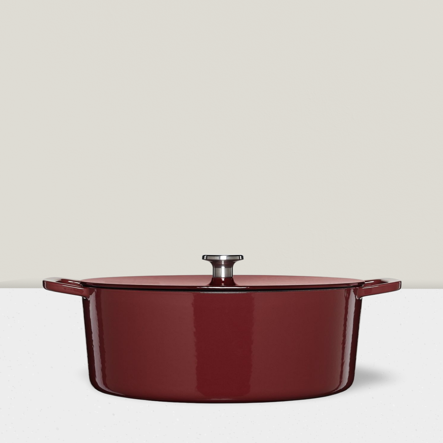 Fissler Moments Collection Gusseisen Bräter 33 cm Burgunderrot