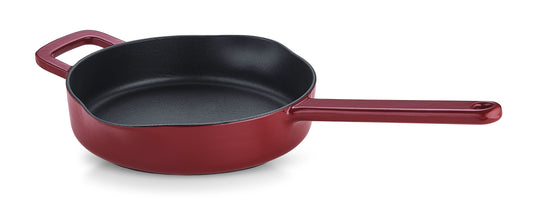 Fissler Moments Collection Gusseisen Pfanne 24 cm Burgunderrot