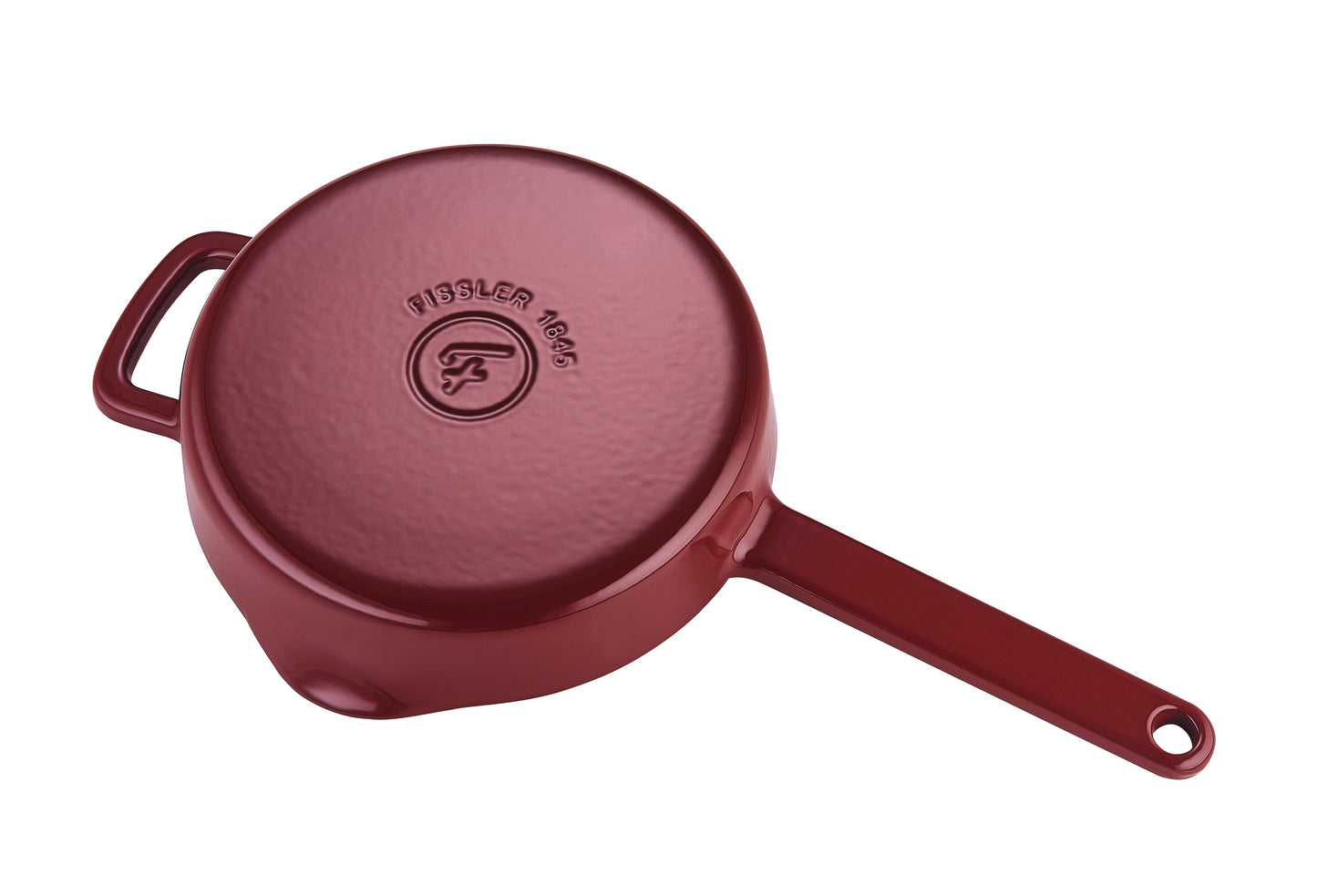 Fissler Moments Collection Gusseisen Pfanne 24 cm Burgunderrot