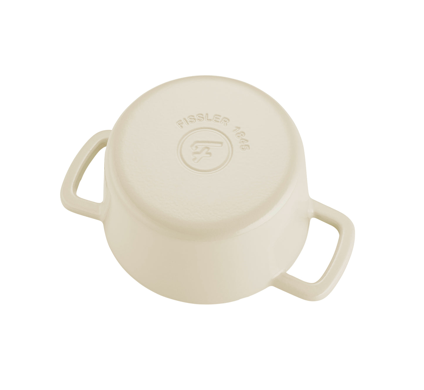 Fissler Moments Collection Gusseisen Topf 20 cm Elfenbeinweiß