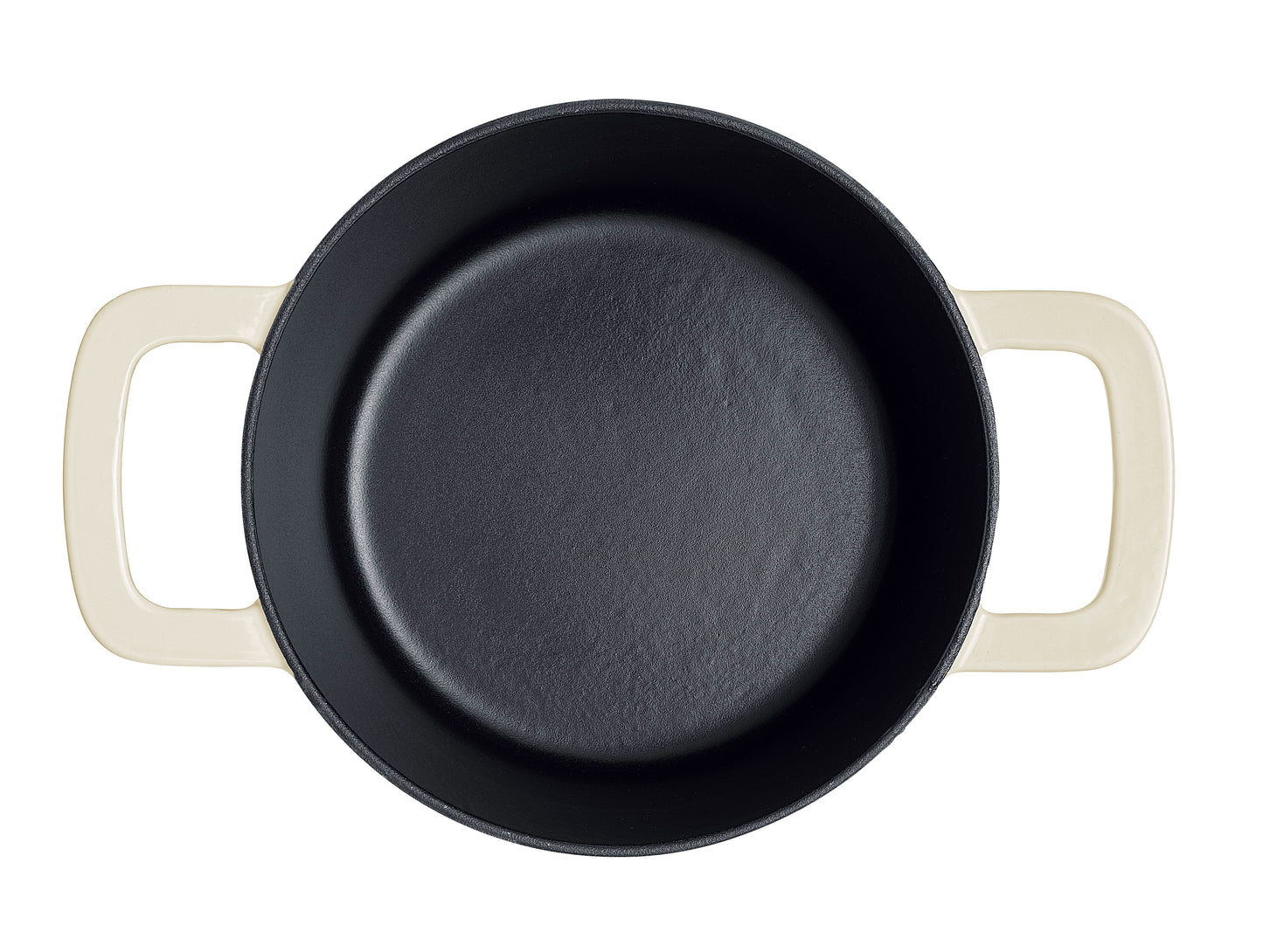 Fissler Moments Collection Gusseisen Topf 20 cm Elfenbeinweiß