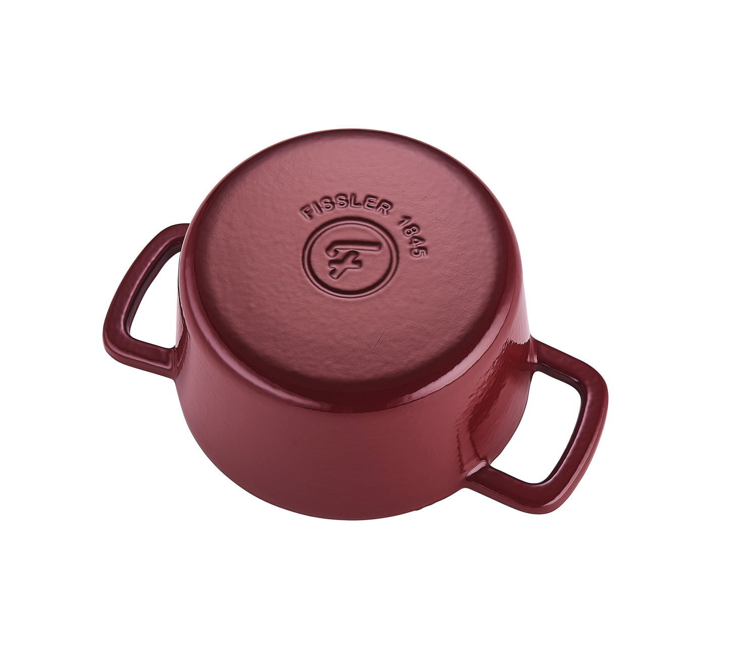 Fissler Moments Collection Gusseisen Topf 20 cm Burgunderrot