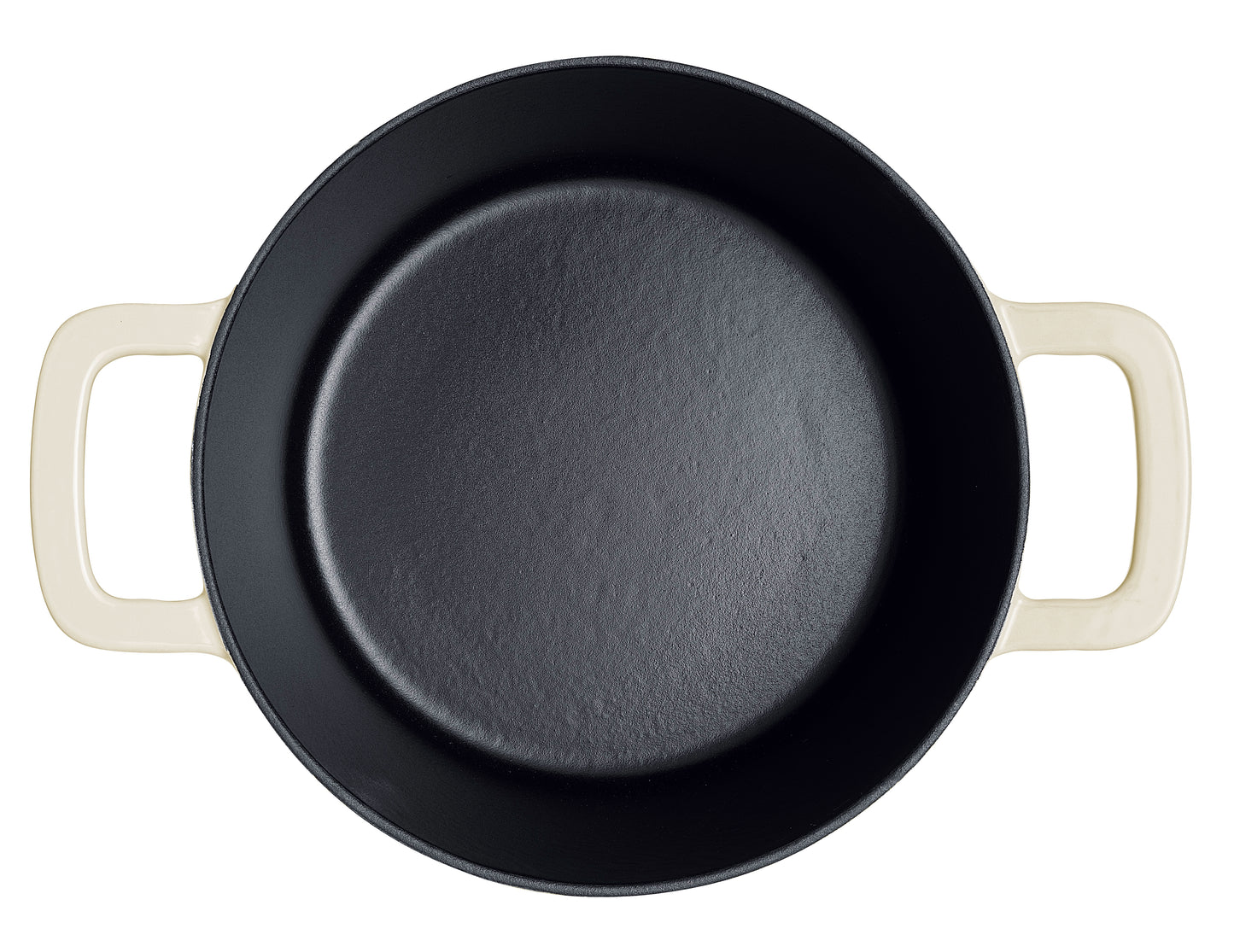 Fissler Moments Collection Gusseisen Topf 24 cm Elfenbeinweiß