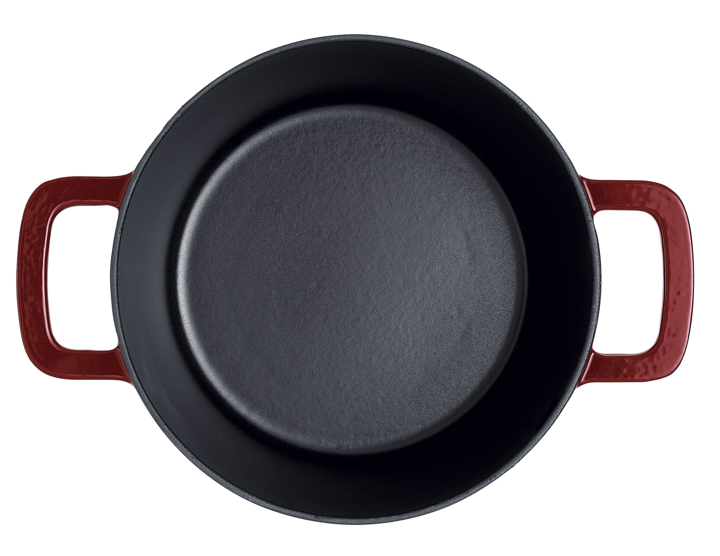 Fissler Moments Collection Gusseisen Topf 24 cm Burgunderrot